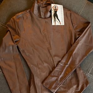 Naked Wardrobe - The Drip, Drip, Drip Bodysuit- Brown